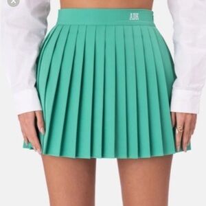 Adika Green Pleated Tennis Skirt Size Medium
